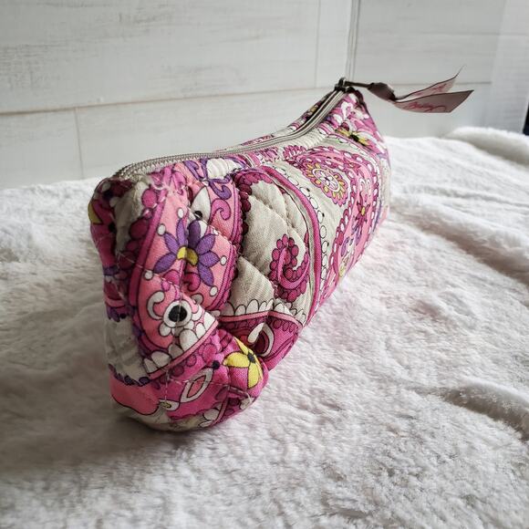 Vera Bradley Brush and Pencil Pouch in Paisley Meets Plaid Pattern - Picture 5 of 5